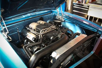 67 Camaro engine