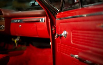 67 GTO red int door