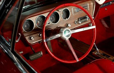 67 GTO red steering wheel