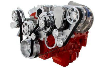 CVF Racing Chevy LS Engine Mid Mount Serpentine Kit - ProCharger